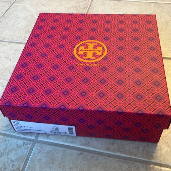 Box Incl Tory Burch Bailey Multi-Strap Espadrille Wedge 110mm Banana Leaf Suede - Picture 12 of 12